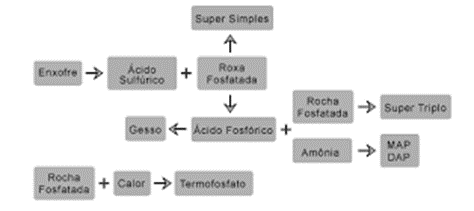 Esquema Da Produção De Alguns Fertilizantes Fosfatados Comercializados No Brasil