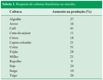 As Funções Do Enxofre No Metabolismo Das Plantas Fazem Com Que As Culturas Tenham Uma Boa Resposta À Adubação Com Esse Nutriente