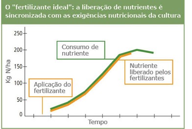 Ilustração De Como Seria A Liberação Ideal De Nutrientes Por Um Fertilizante 