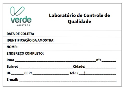 Modelo De Ficha De Encaminhamento De Amostras Do K Forte® Para Análise